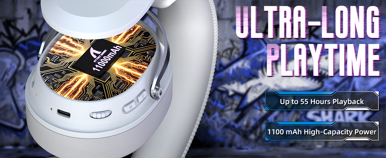 ATTACK SHARK L30PRO Cuffie da Gioco Wireless