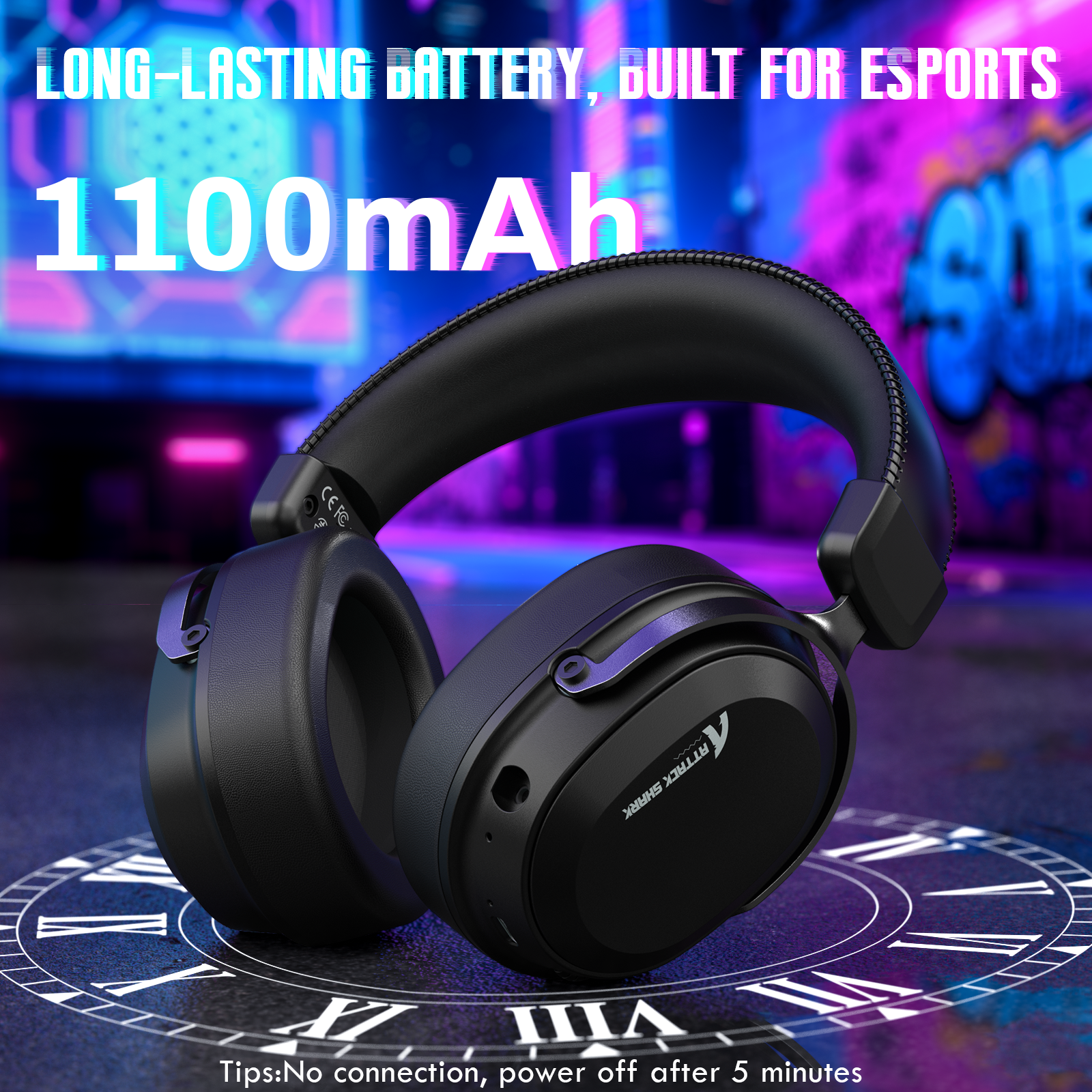 ATTACK SHARK L30PRO Cuffie da Gioco Wireless