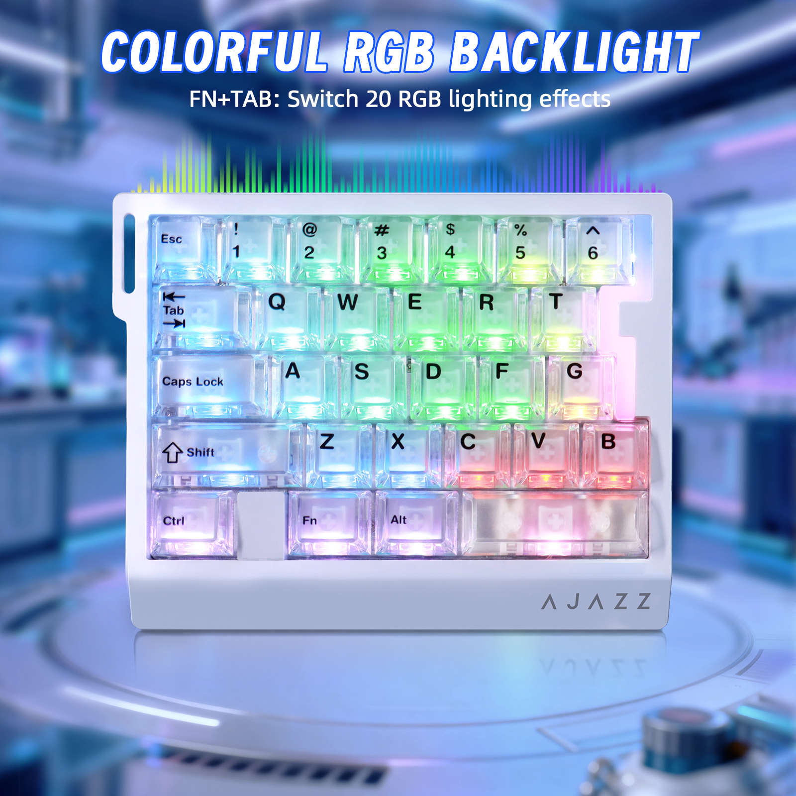 ATTACK SHARK X AJAZZ AK029 Tastiera da Gioco Cablate Monomanuale