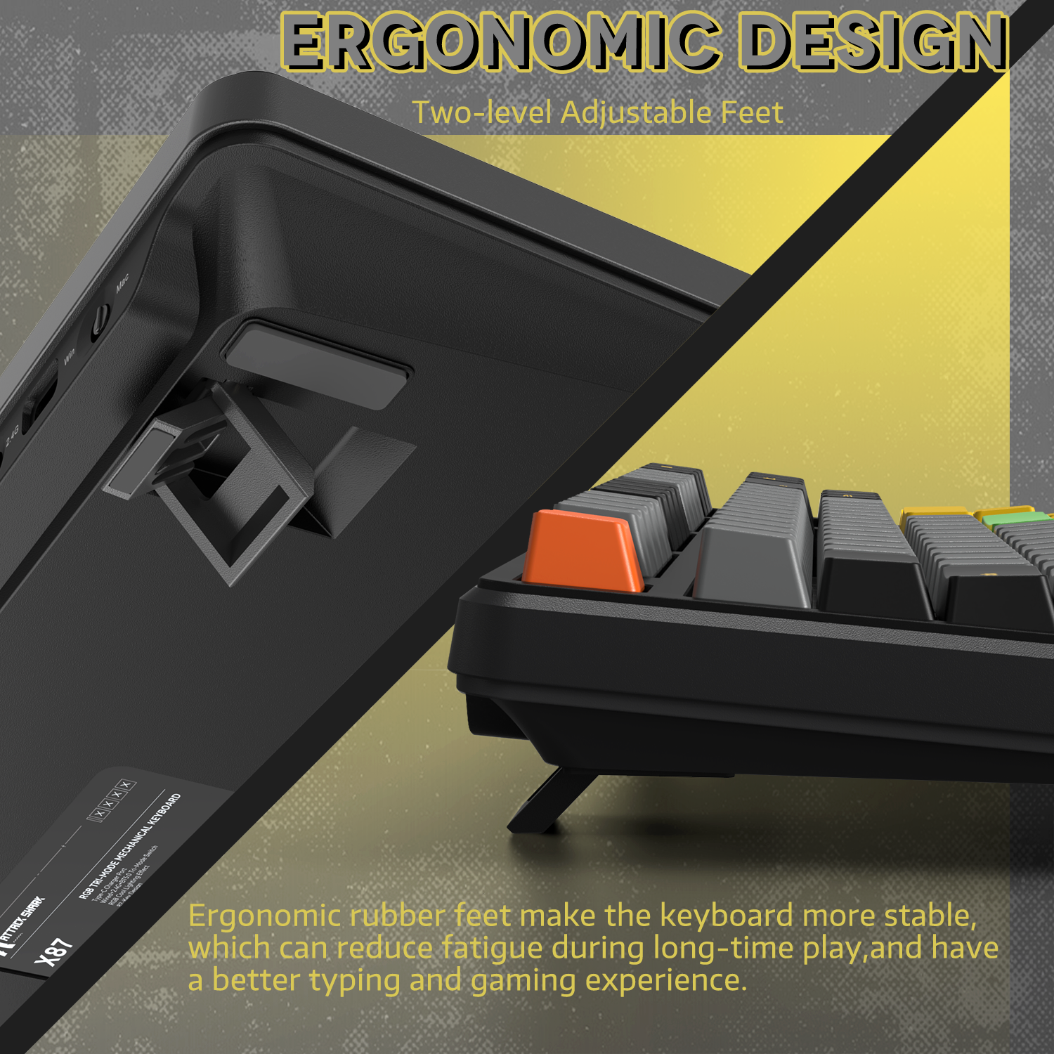 Tastiera Meccanica Gasket Tri-mode ATTACK SHARK X87