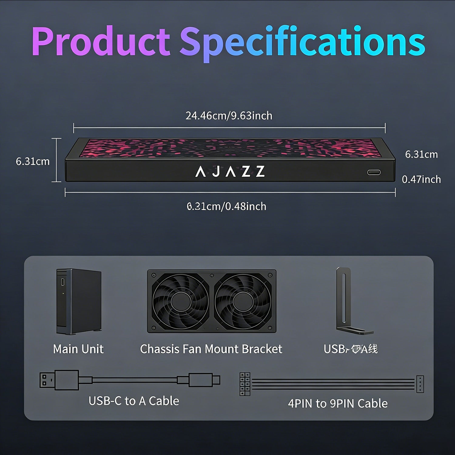 ATTACK SHARK x AJAZZ Monitor LCD IPS da 9,2 pollici