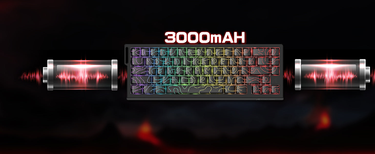 ATTACK SHARK X68PRO HE Tastiera Wireless Rapid Trigger con Cavo Avvolto