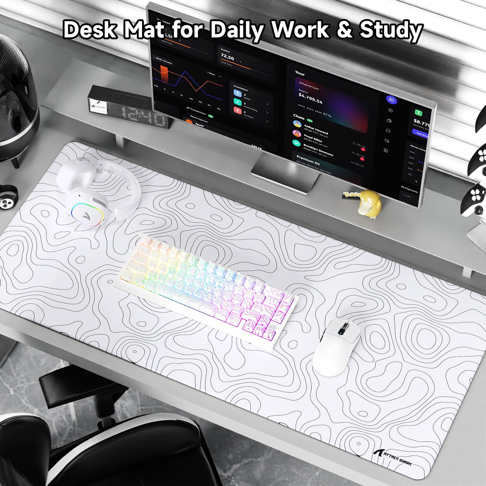 ATTACK SHARK CM02PRO Mousepad da gioco eSport (900x400x4 MM)