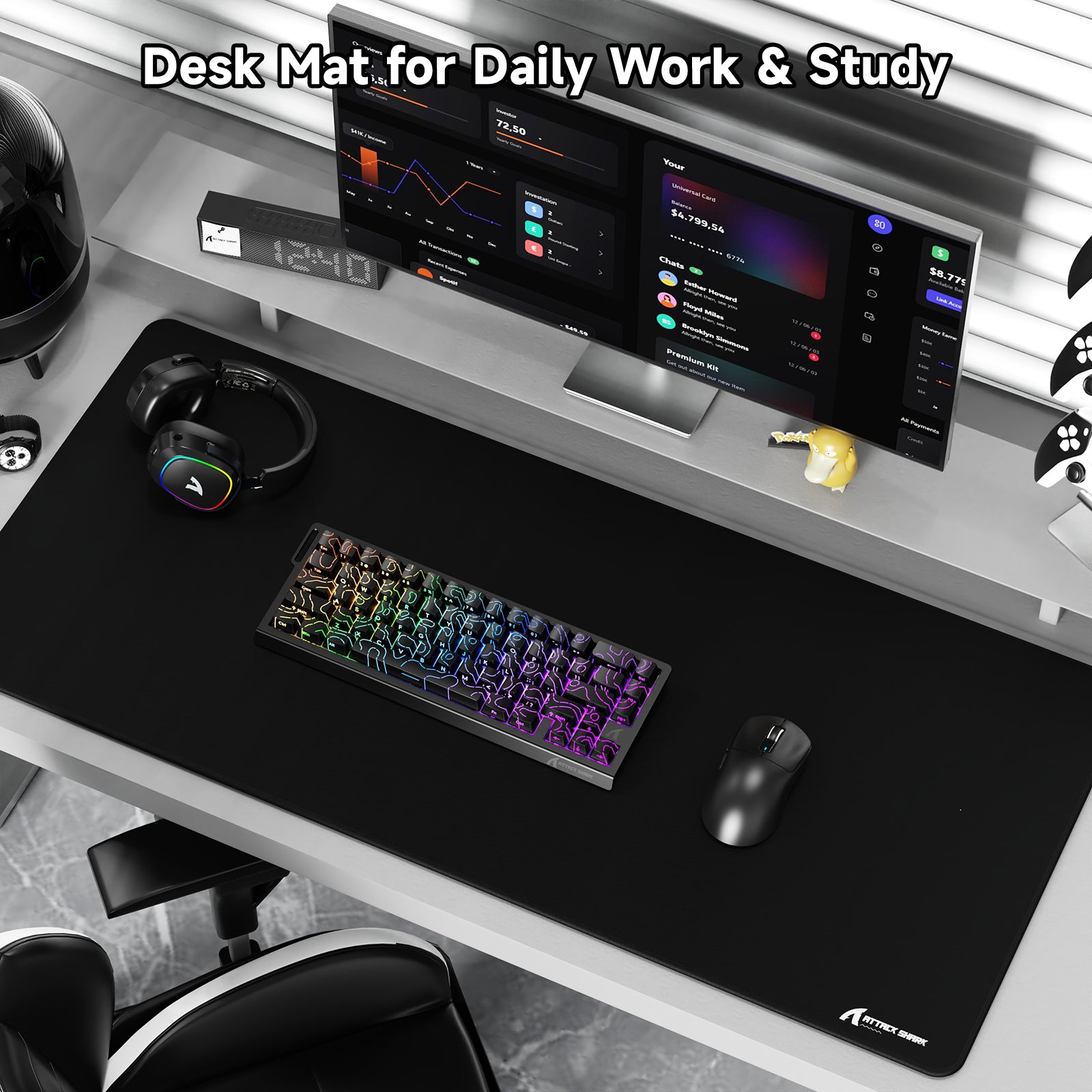 ATTACK SHARK CM02PRO Mousepad da gioco eSport (900x400x4 MM)