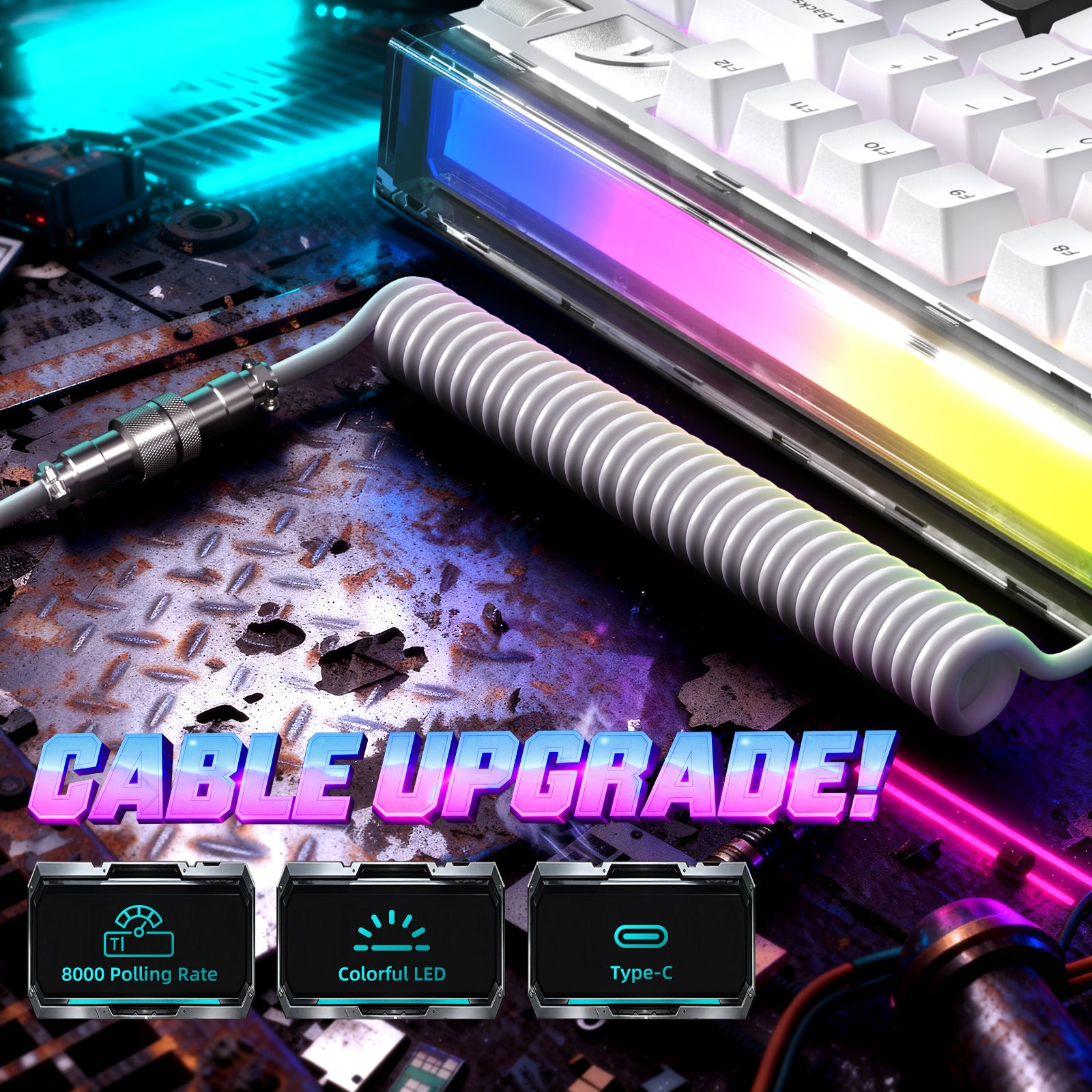 ATTACK SHARK R85 HE Tastiera Rapid Trigger con Cavo LED C01ULTRA