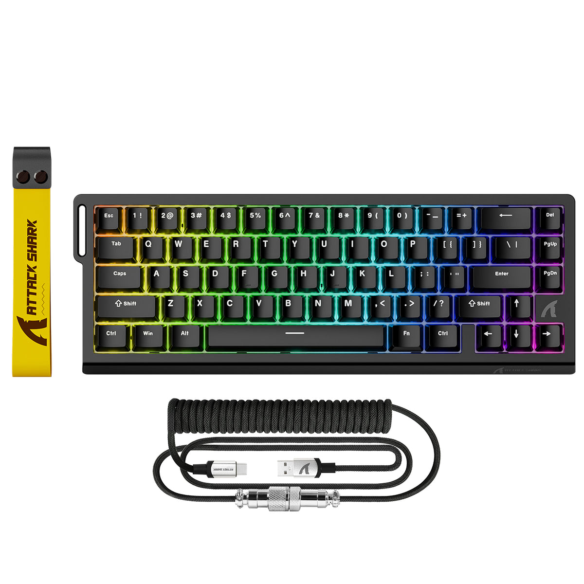 ATTACK SHARK X68 HE Tastiera Rapid Trigger con Switch Magnetico e Cavo Avvolto C01PRO