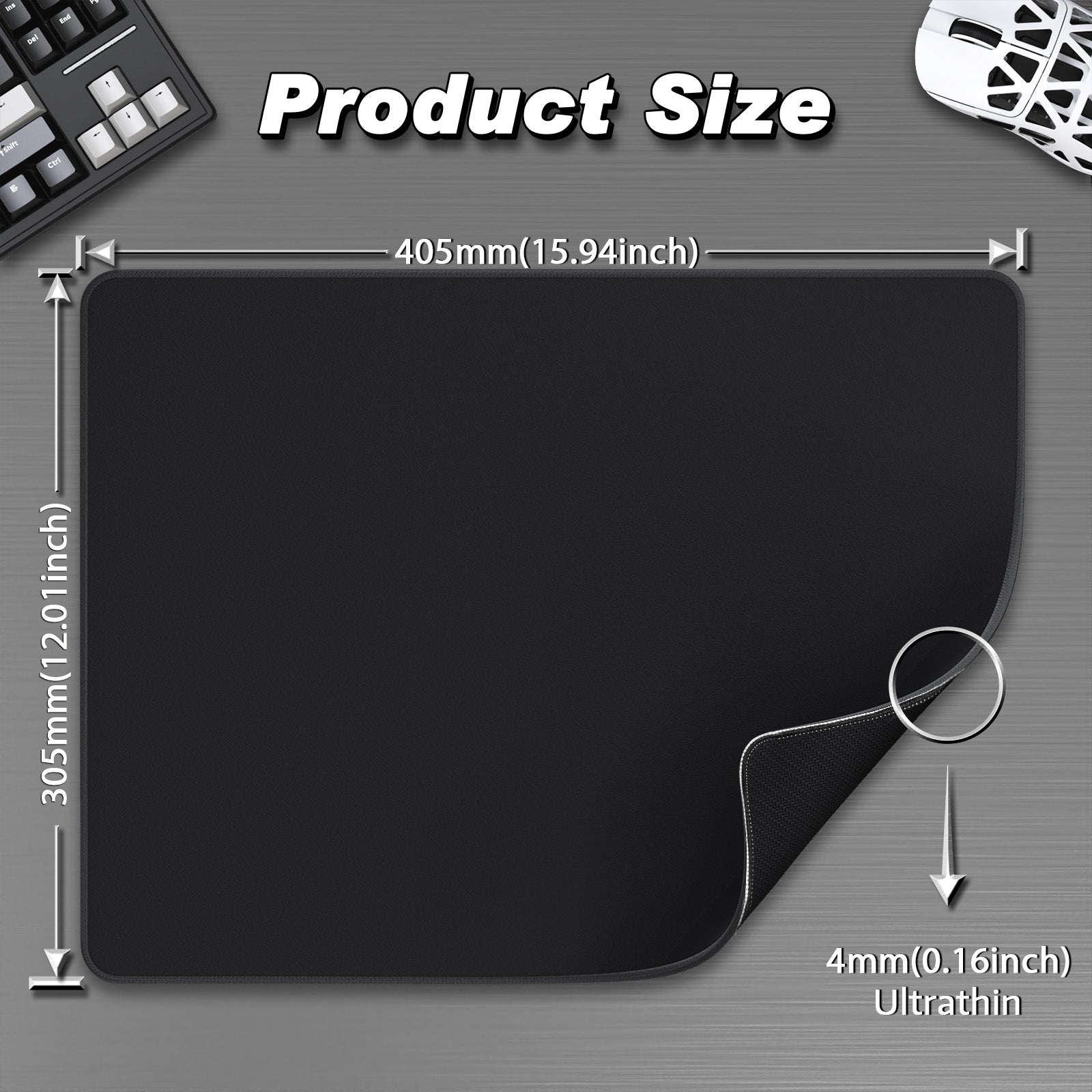 ATTACK SHARK CM02SE Mousepad da gioco eSport (410x310x4 MM)