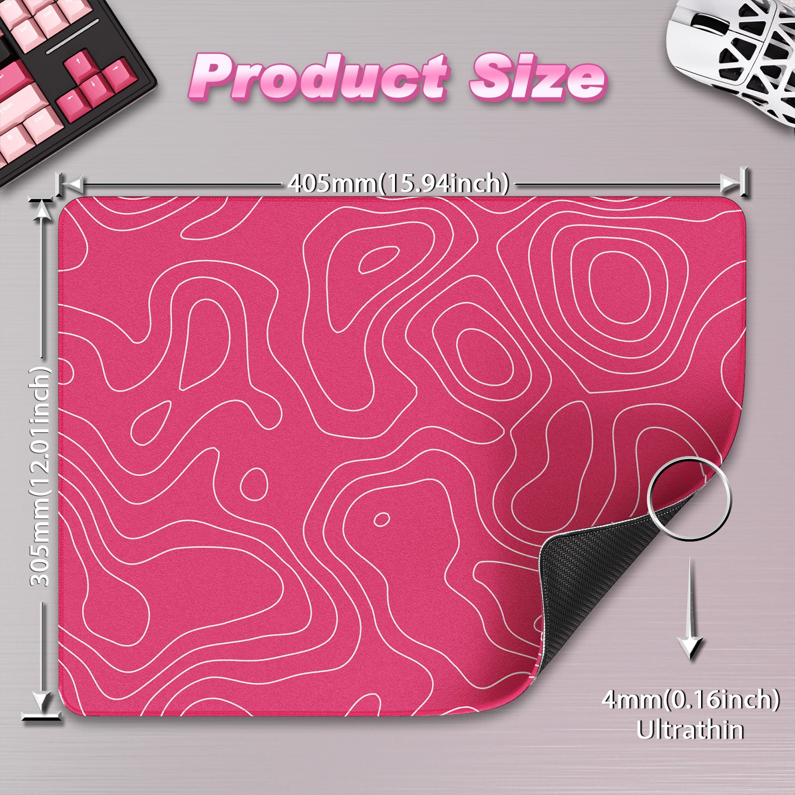 ATTACK SHARK CM02SE Mousepad da gioco eSport (410x310x4 MM)