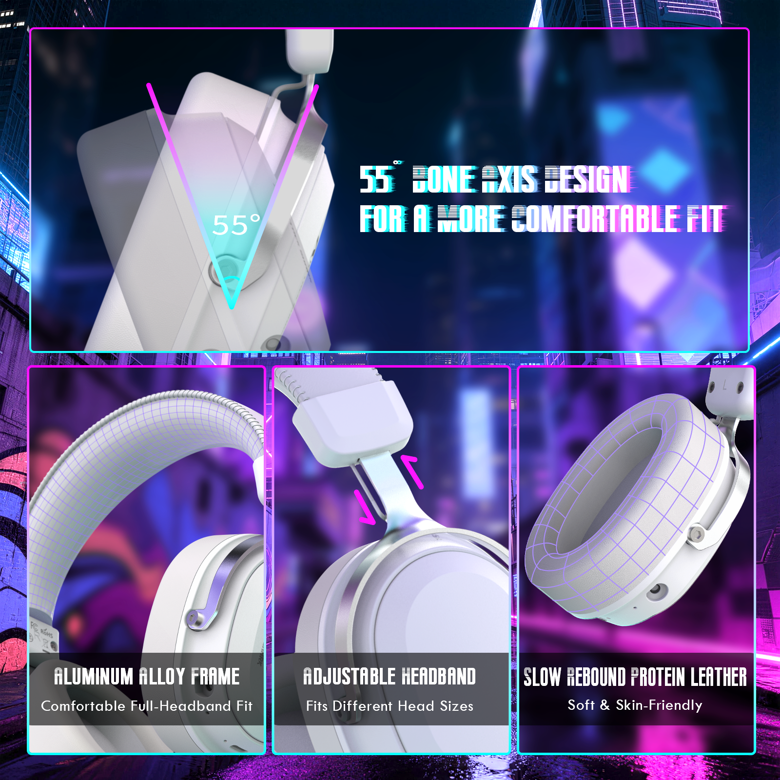 ATTACK SHARK L30PRO Cuffie da Gioco Wireless