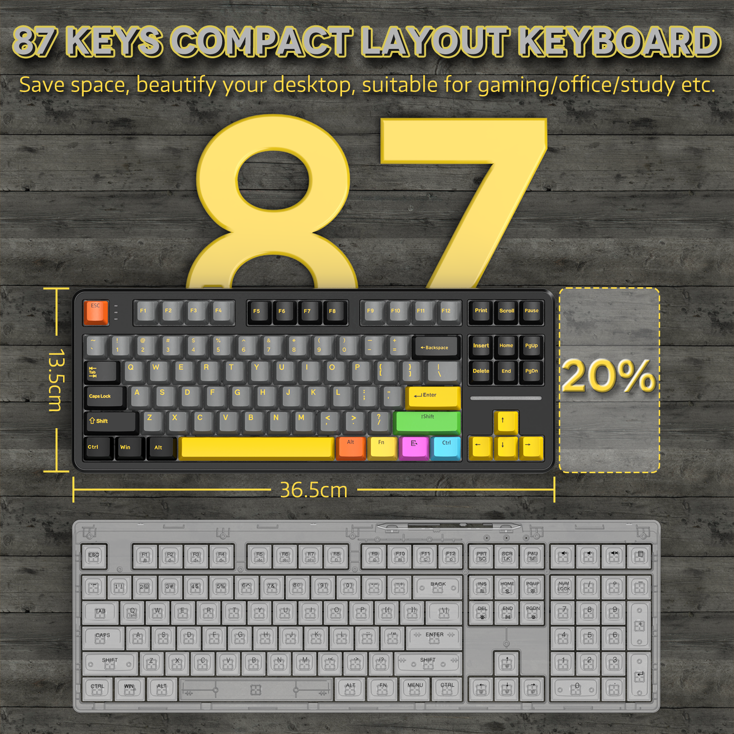 Tastiera Meccanica Gasket Tri-mode ATTACK SHARK X87
