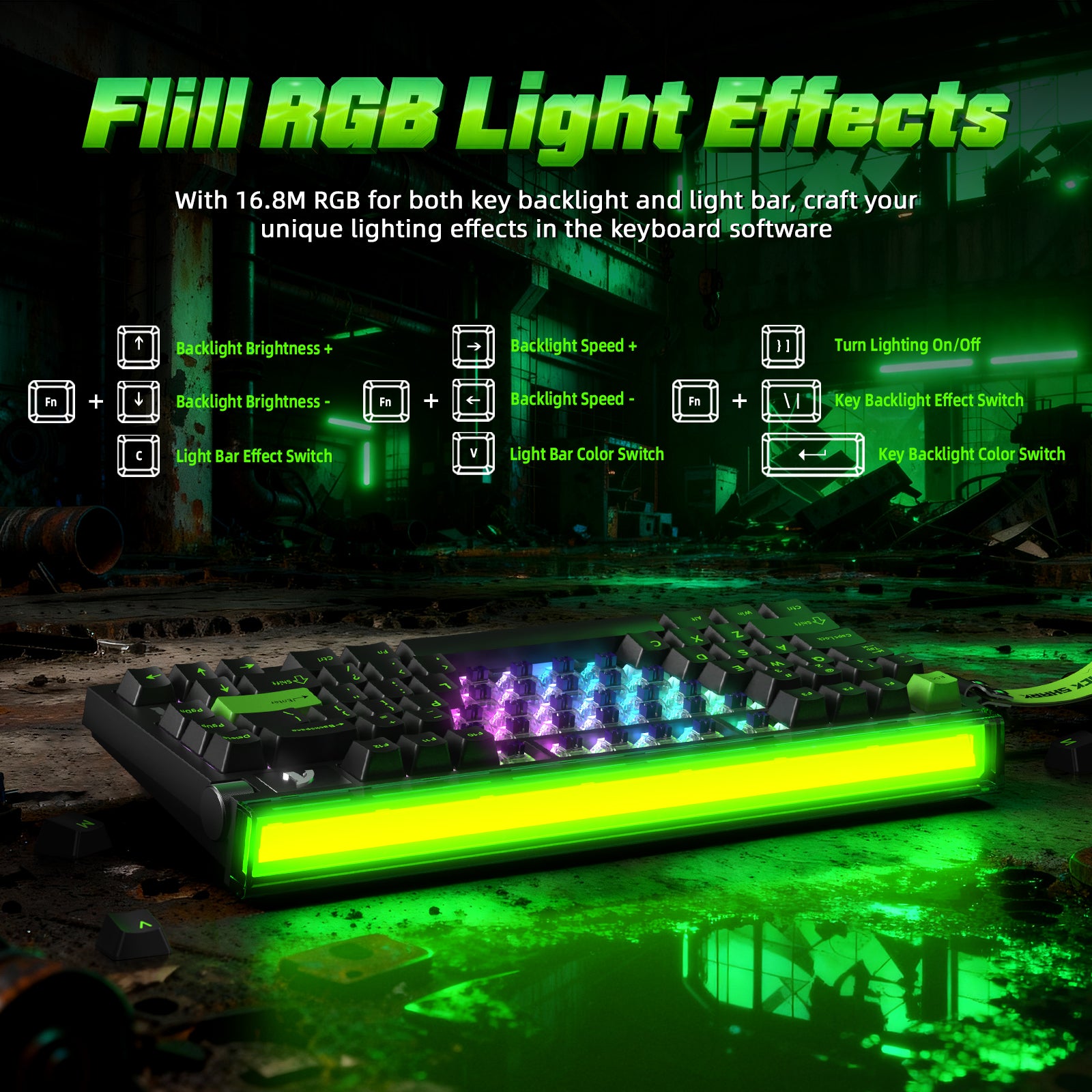 ATTACK SHARK R85 HE Tastiera Rapid Trigger con Cavo LED C01ULTRA