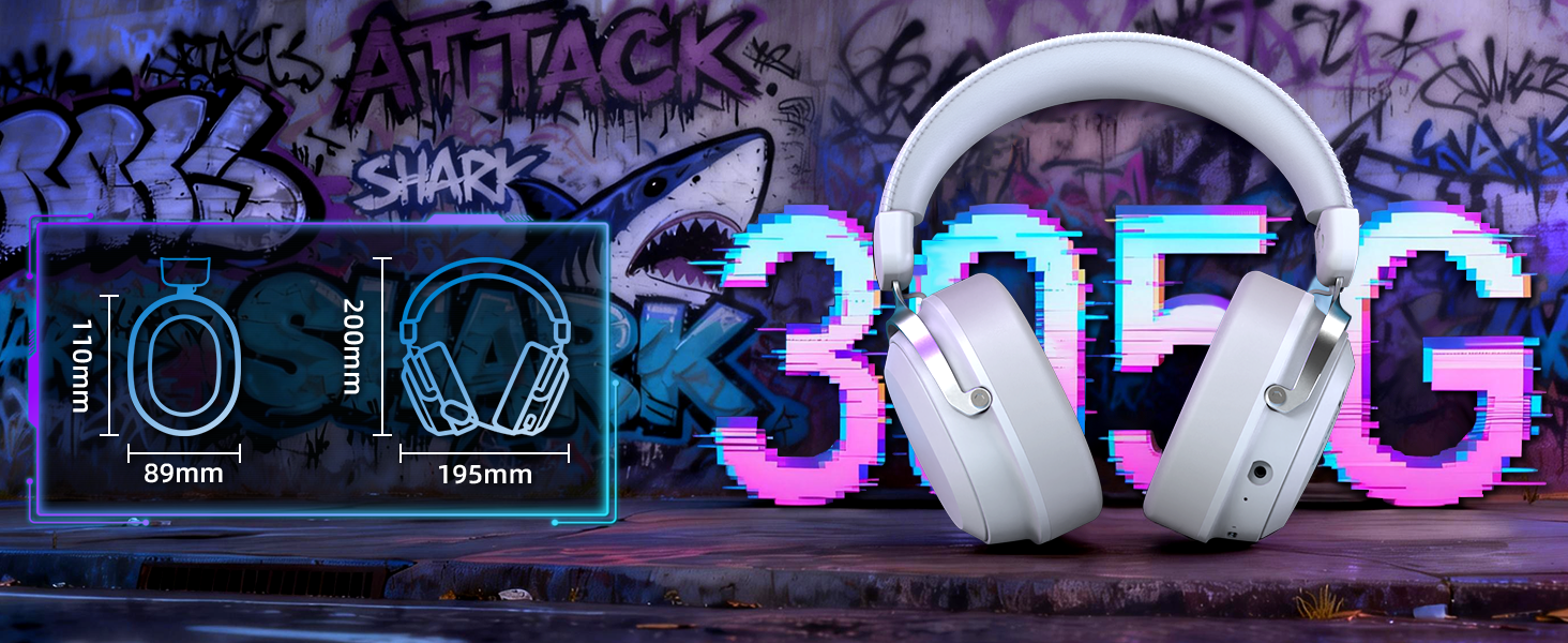 ATTACK SHARK L30PRO Cuffie da Gioco Wireless