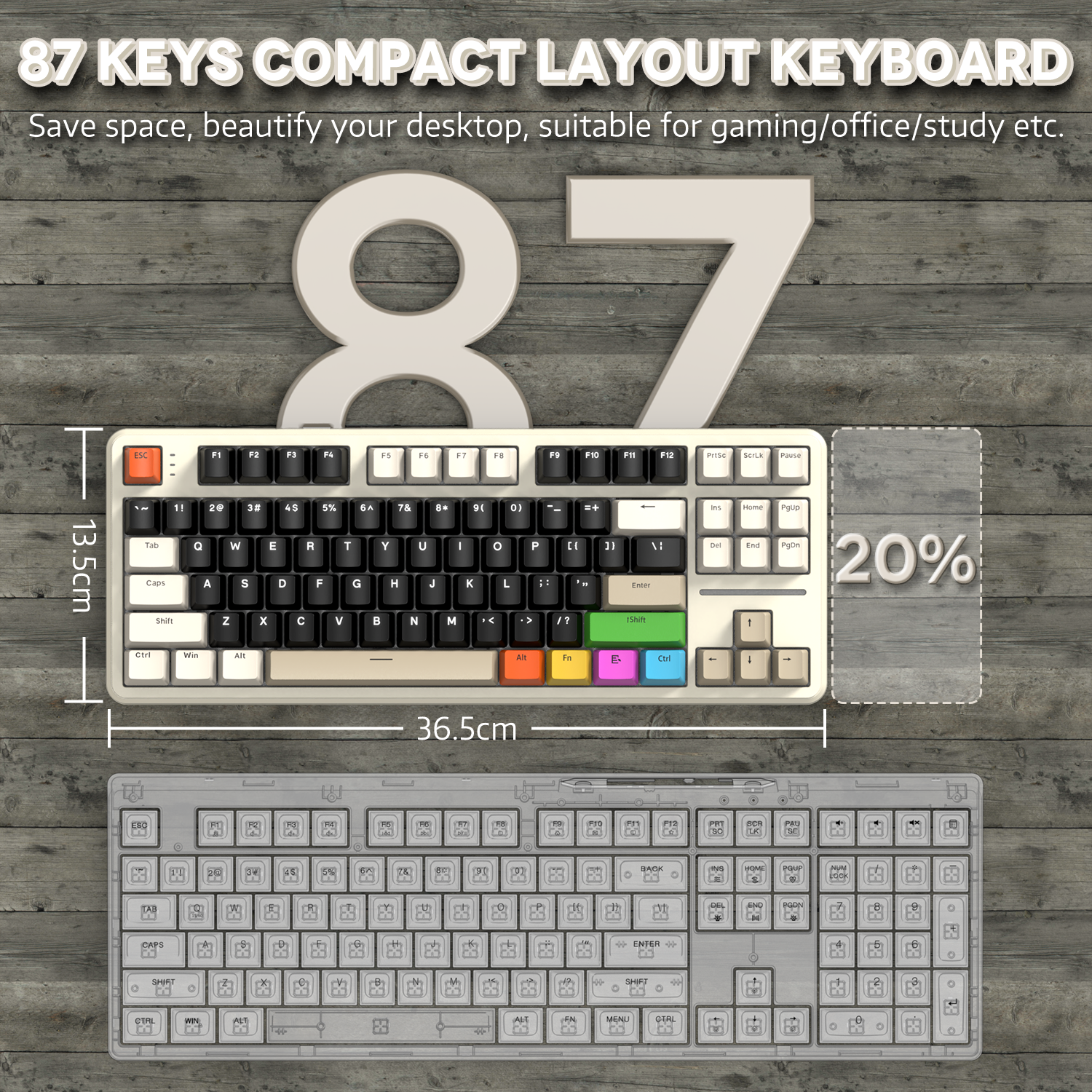 Tastiera Meccanica Gasket Tri-mode ATTACK SHARK X87