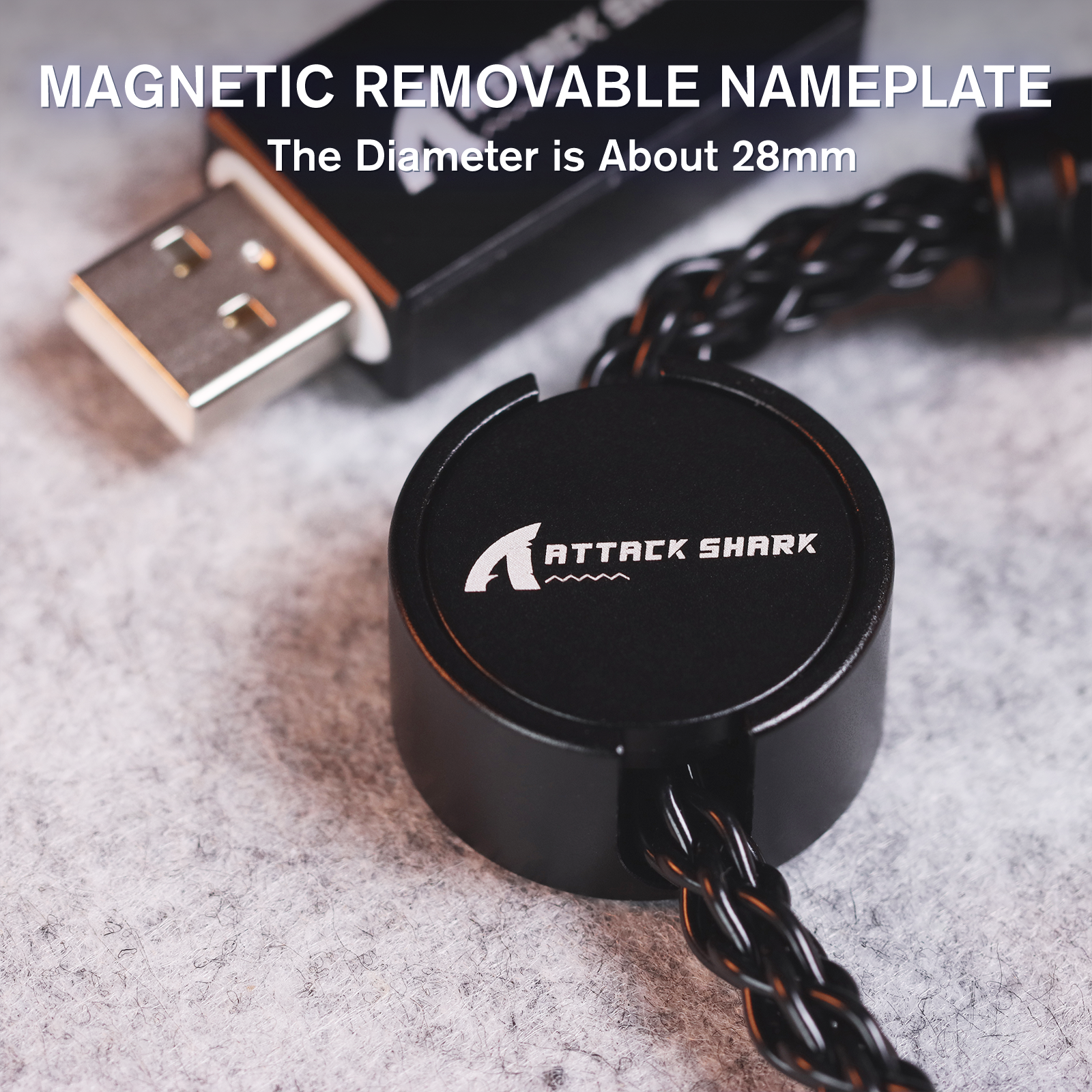 ATTACK SHARK C07 Cavo Aviator Personalizzato per Tastiera Magnetica 8KHz