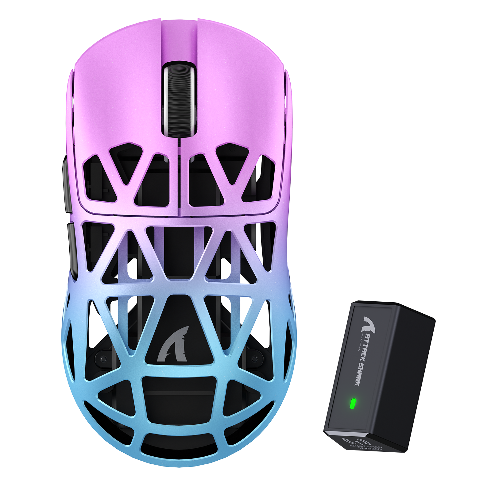 ATTACK SHARK R2 Mouse da Gioco in Lega di Magnesio PAW3950 8K (Dock di Ricarica Non Incluso)