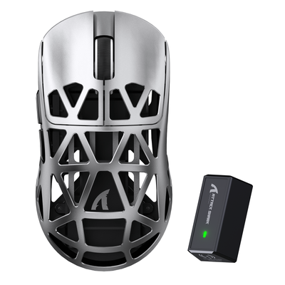ATTACK SHARK R2 Mouse da Gioco in Lega di Magnesio PAW3950 8K (Dock di Ricarica Non Incluso)