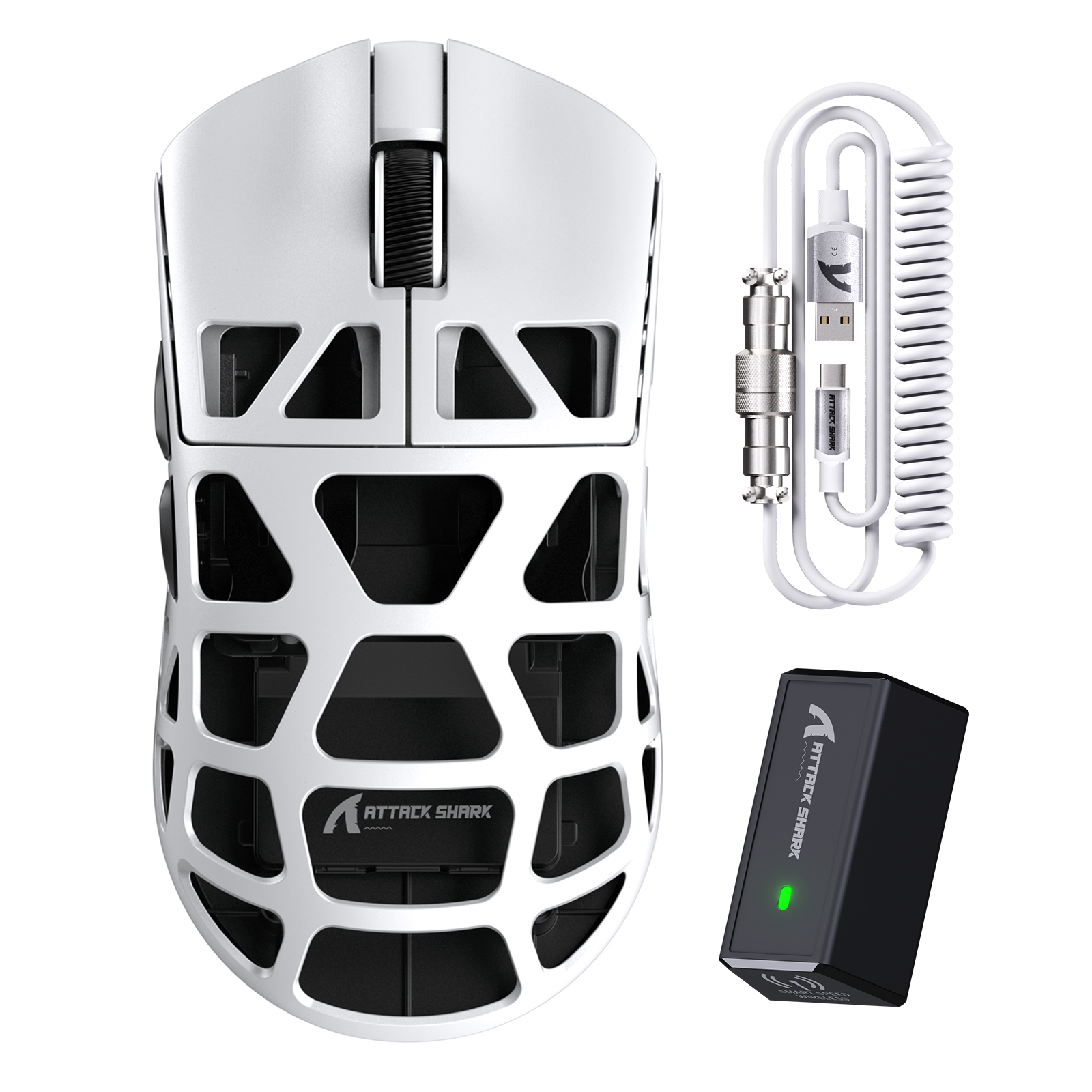 Mouse da Gaming in Lega di Magnesio ATTACK SHARK R3 8K con Cavo a Molla C06