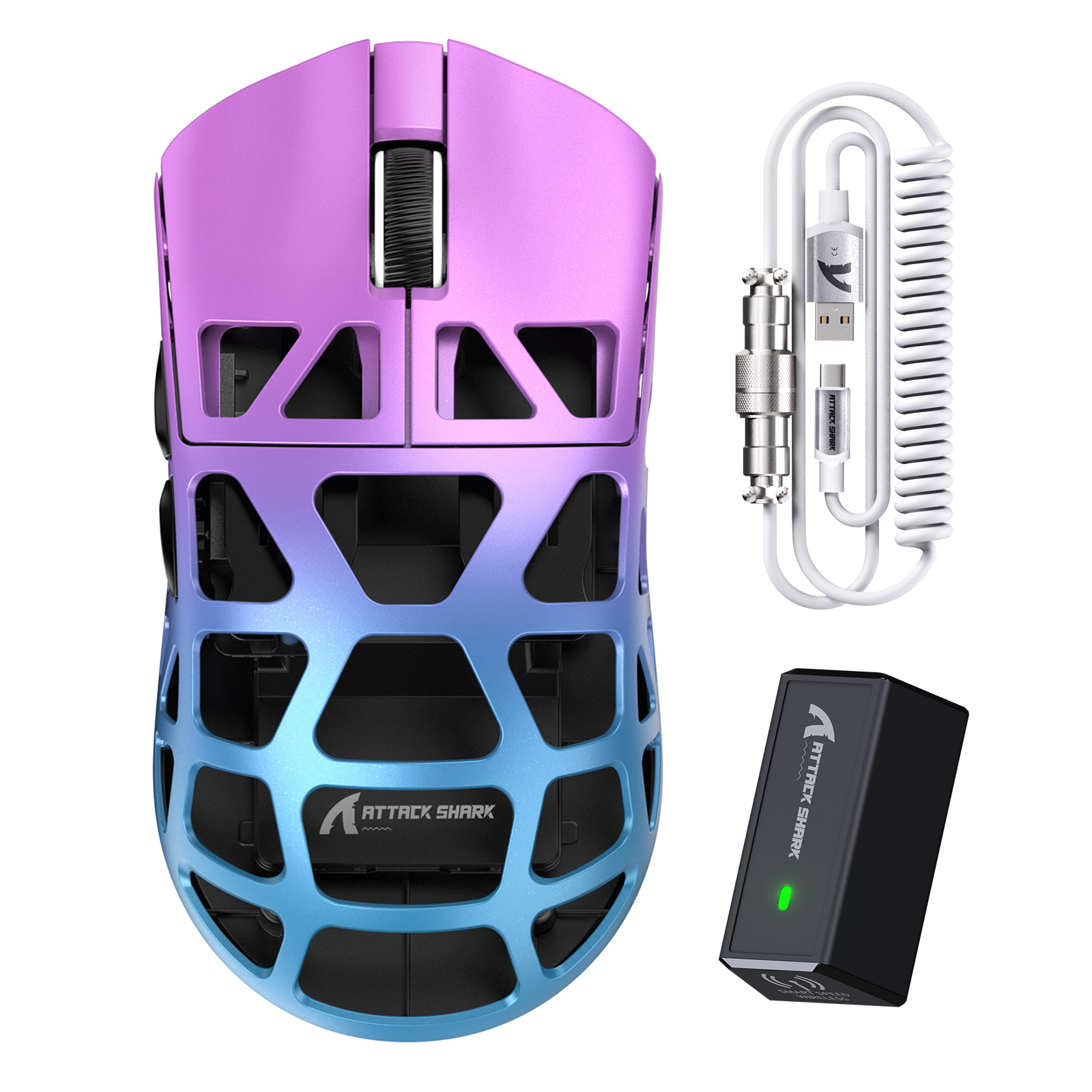 Mouse da Gaming in Lega di Magnesio ATTACK SHARK R3 8K con Cavo a Molla C06