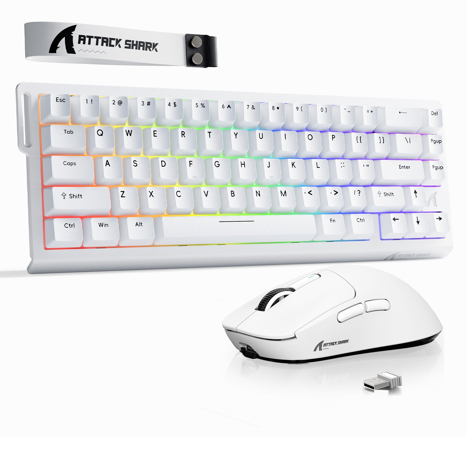 ATTACK SHARK X68HE Tastiera Rapid Trigger + Bundle mouse da gioco wireless X3
