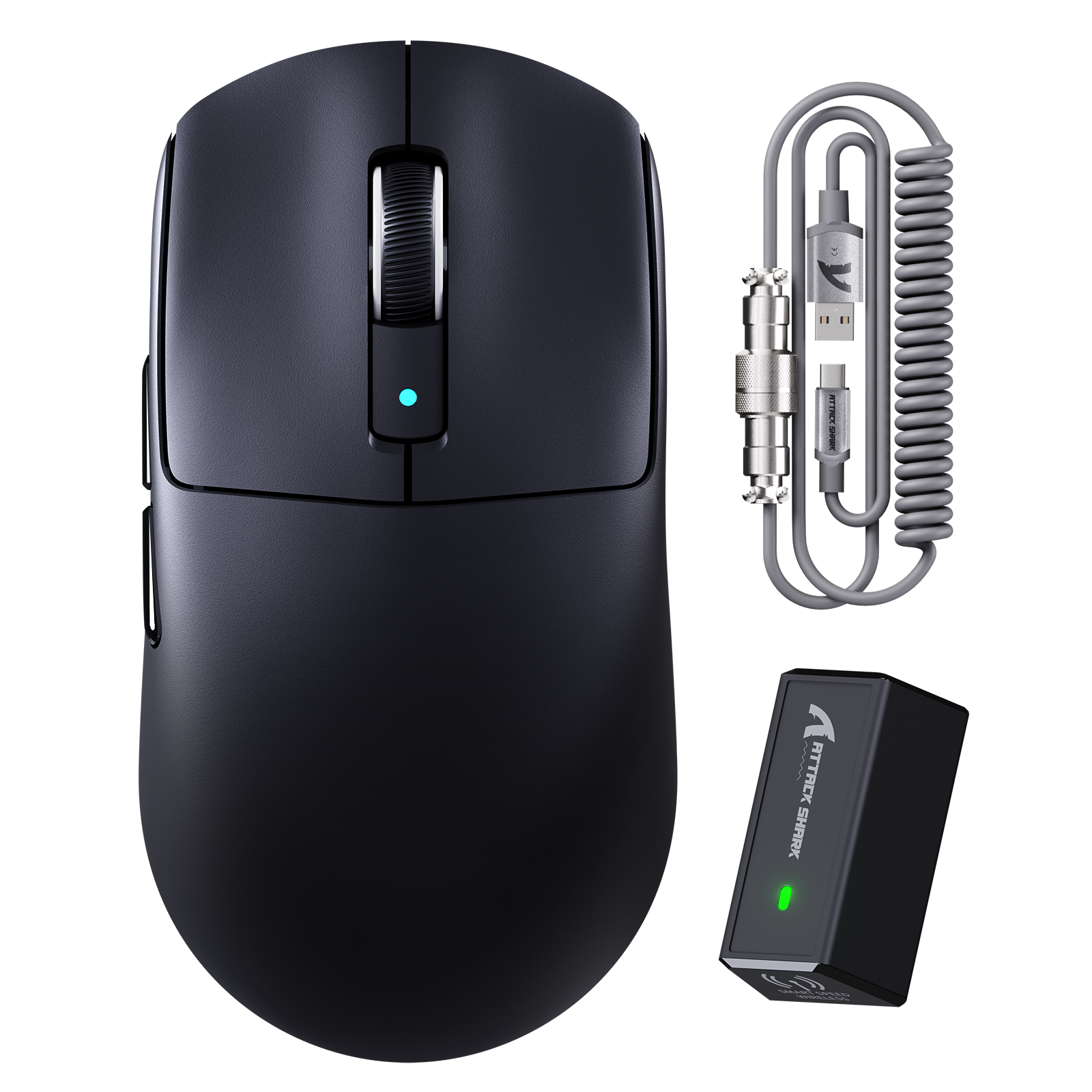 Mouse da Gaming Wireless ATTACK SHARK R6 LIGHTSPEED con Cavo a Molla C06