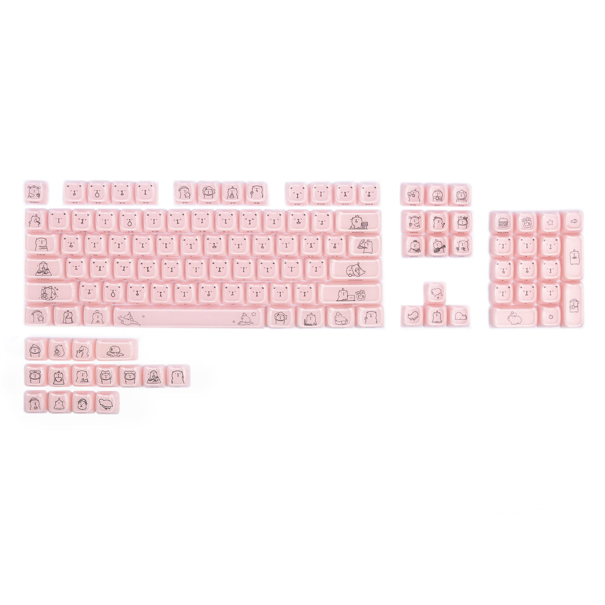 ATTACK SHARK SK05 118/119 tasti, keycap PBT, MOA, ANSI
