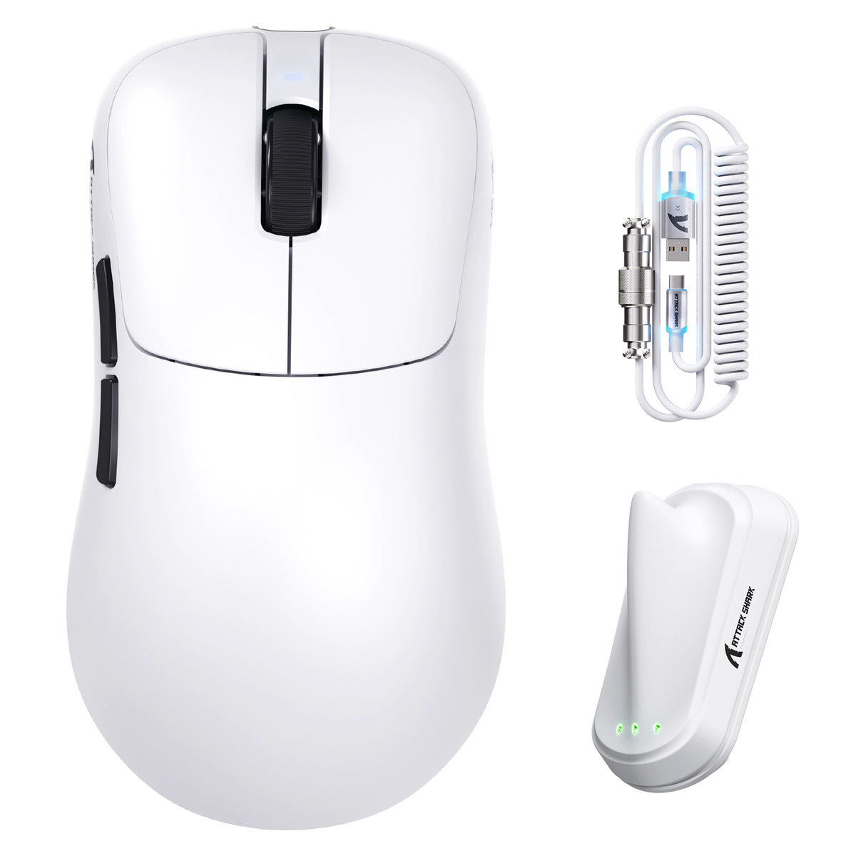 ATTACK SHARK V2 AIR PAW3955MAX Mouse da gioco wireless ergonomico