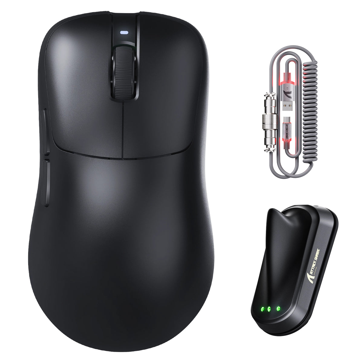 ATTACK SHARK V2 AIR PAW3955MAX Mouse da gioco wireless ergonomico