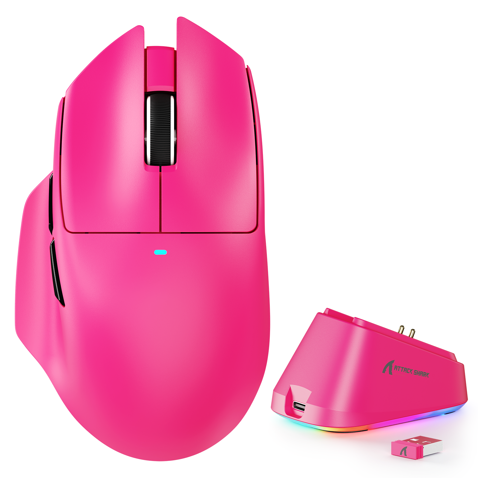 ATTACK SHARK V6 Mouse da gioco Ultra-leggero Tri-Modalità