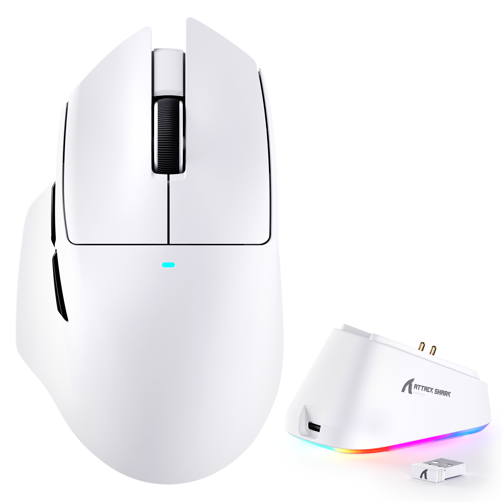 ATTACK SHARK V6 Mouse da gioco Ultra-leggero Tri-Modalità