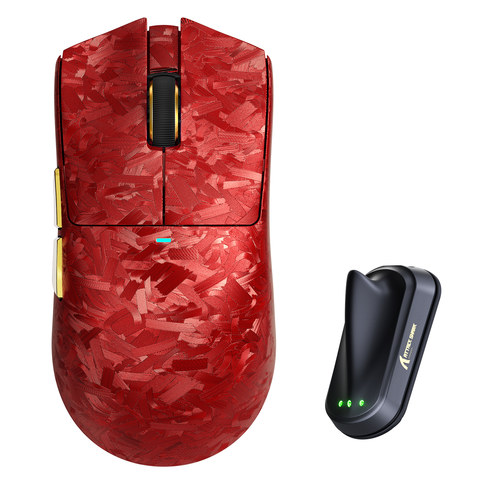 ATTACK SHARK X11 ULTRA Mouse da gioco wireless in fibra di carbonio 8K PAW3950MAX