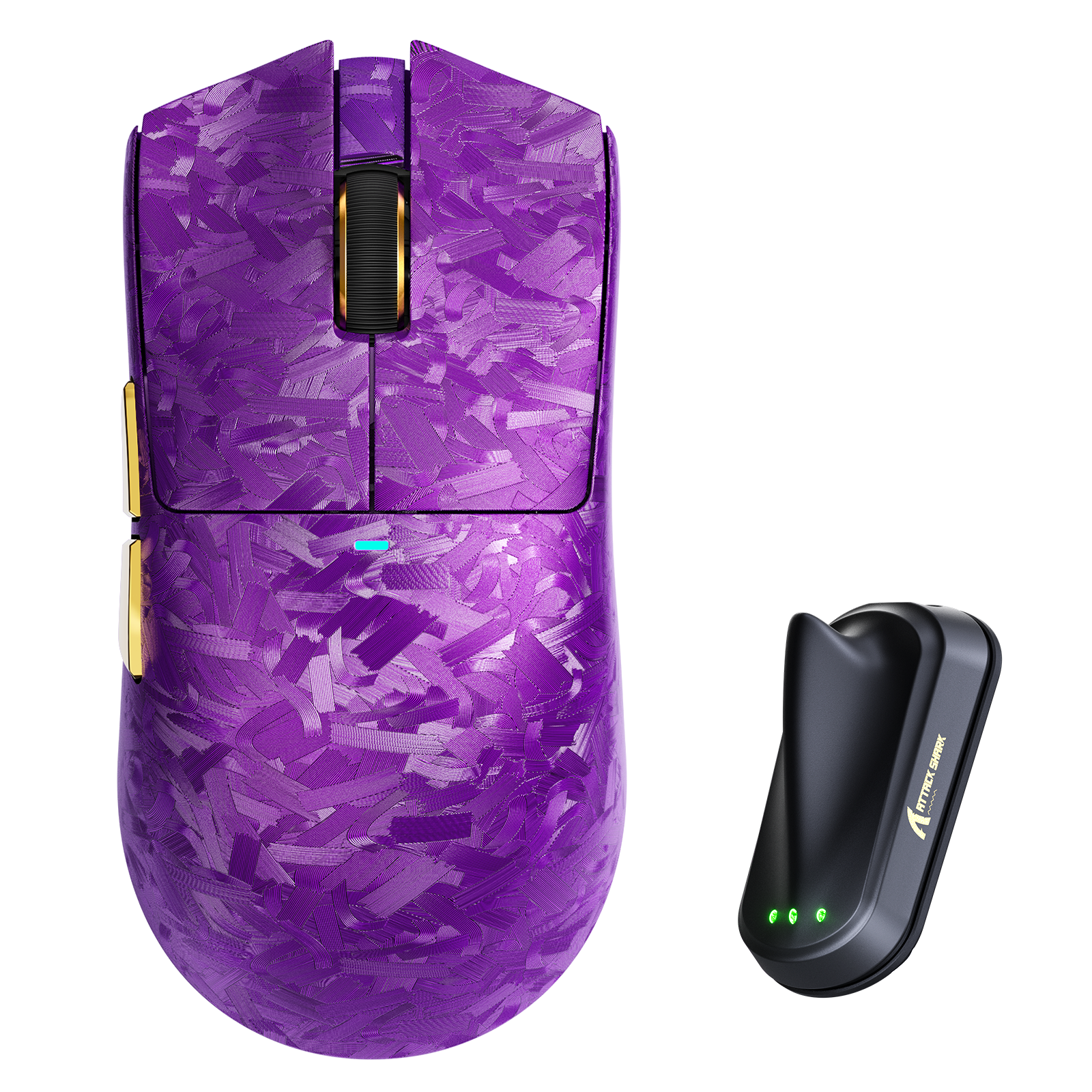 ATTACK SHARK X11 ULTRA Mouse da gioco wireless in fibra di carbonio 8K PAW3950MAX