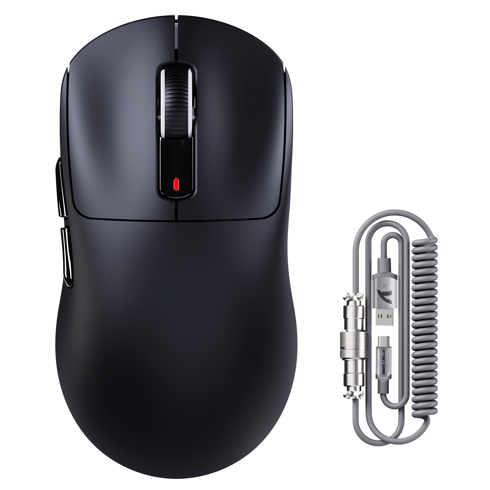Mouse da Gaming Wireless ATTACK SHARK X3MAX PAW3950 con Cavo a Molla C06