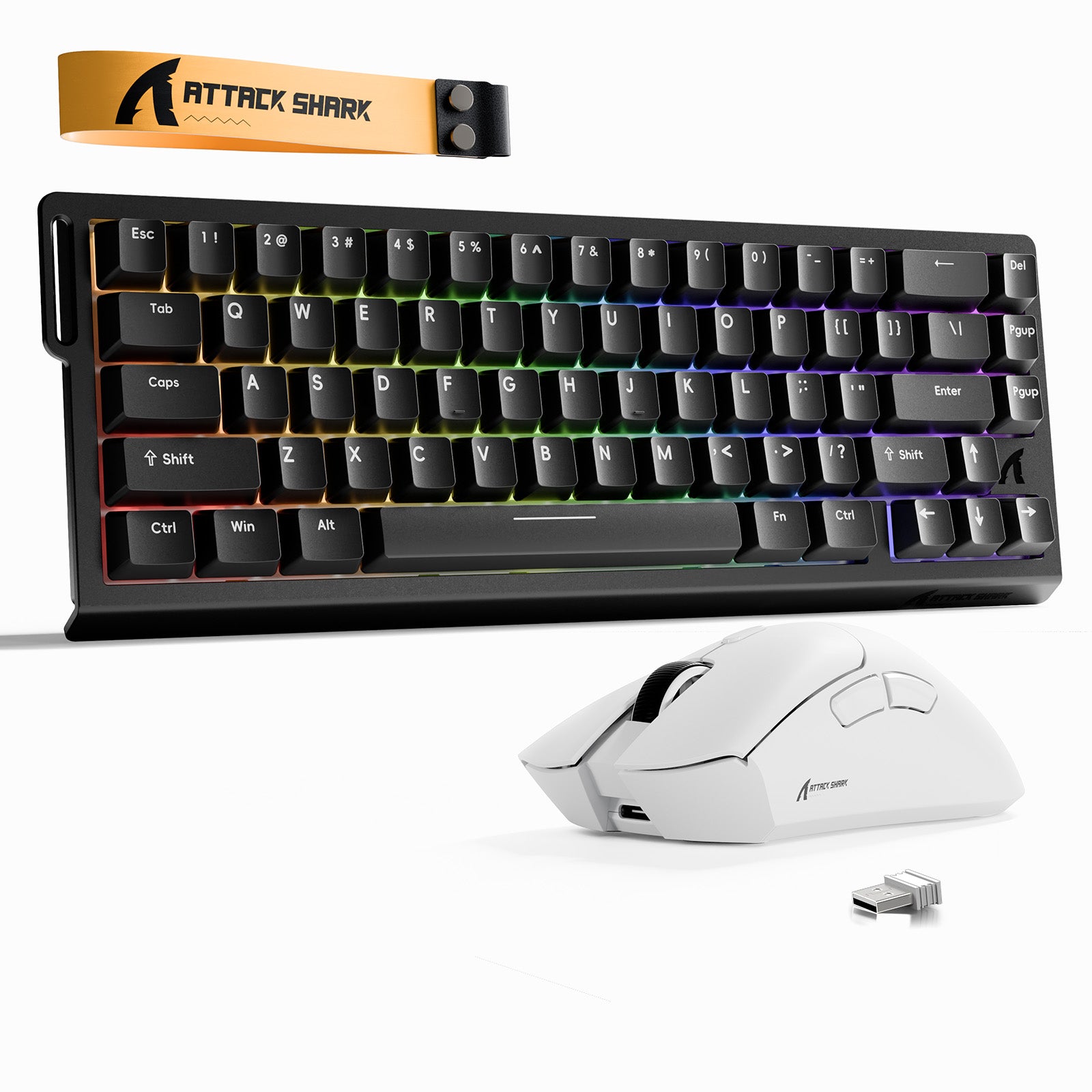ATTACK SHARK X68HE Tastiera Rapid Trigger + Bundle mouse da gioco wireless R1