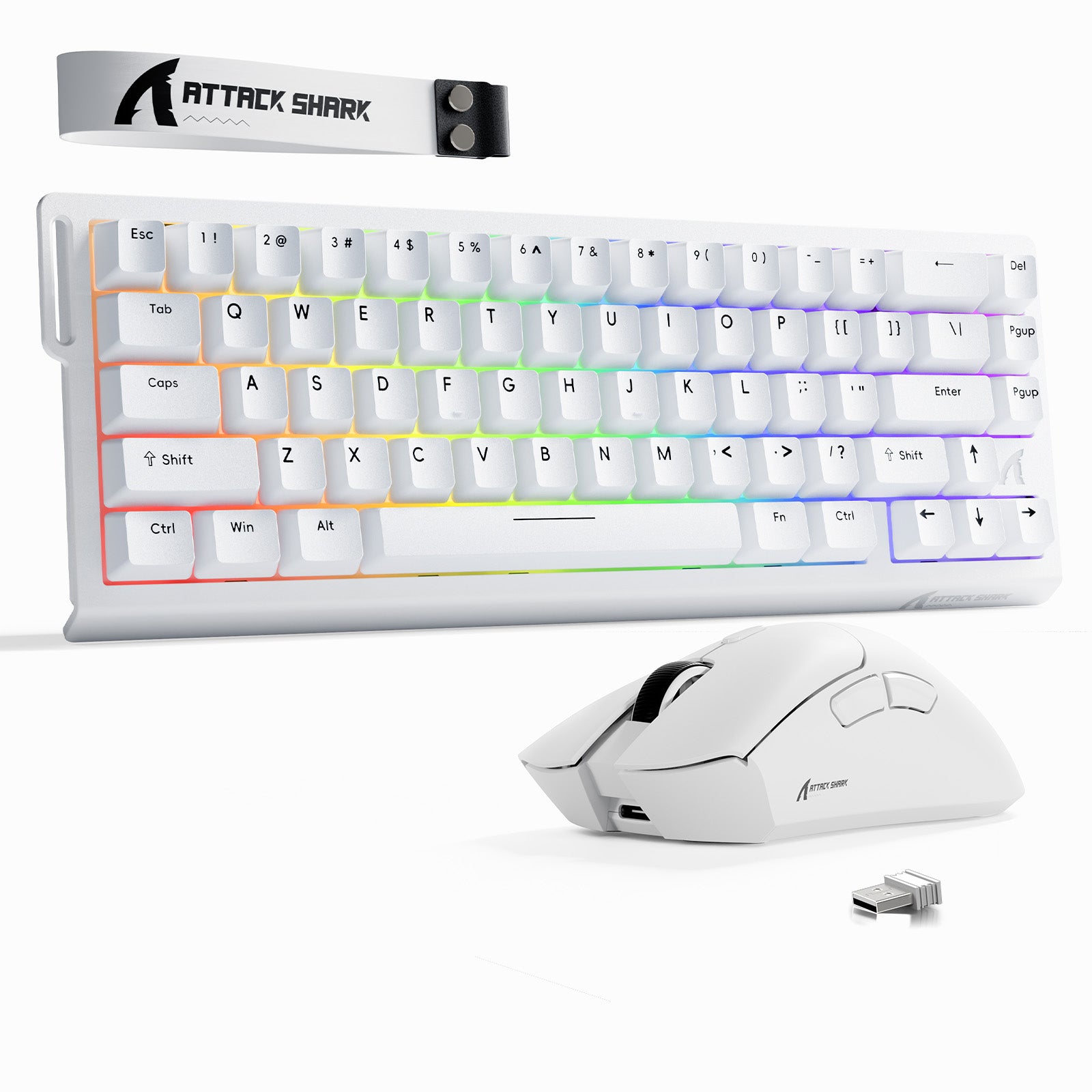 ATTACK SHARK X68HE Tastiera Rapid Trigger + Bundle mouse da gioco wireless R1