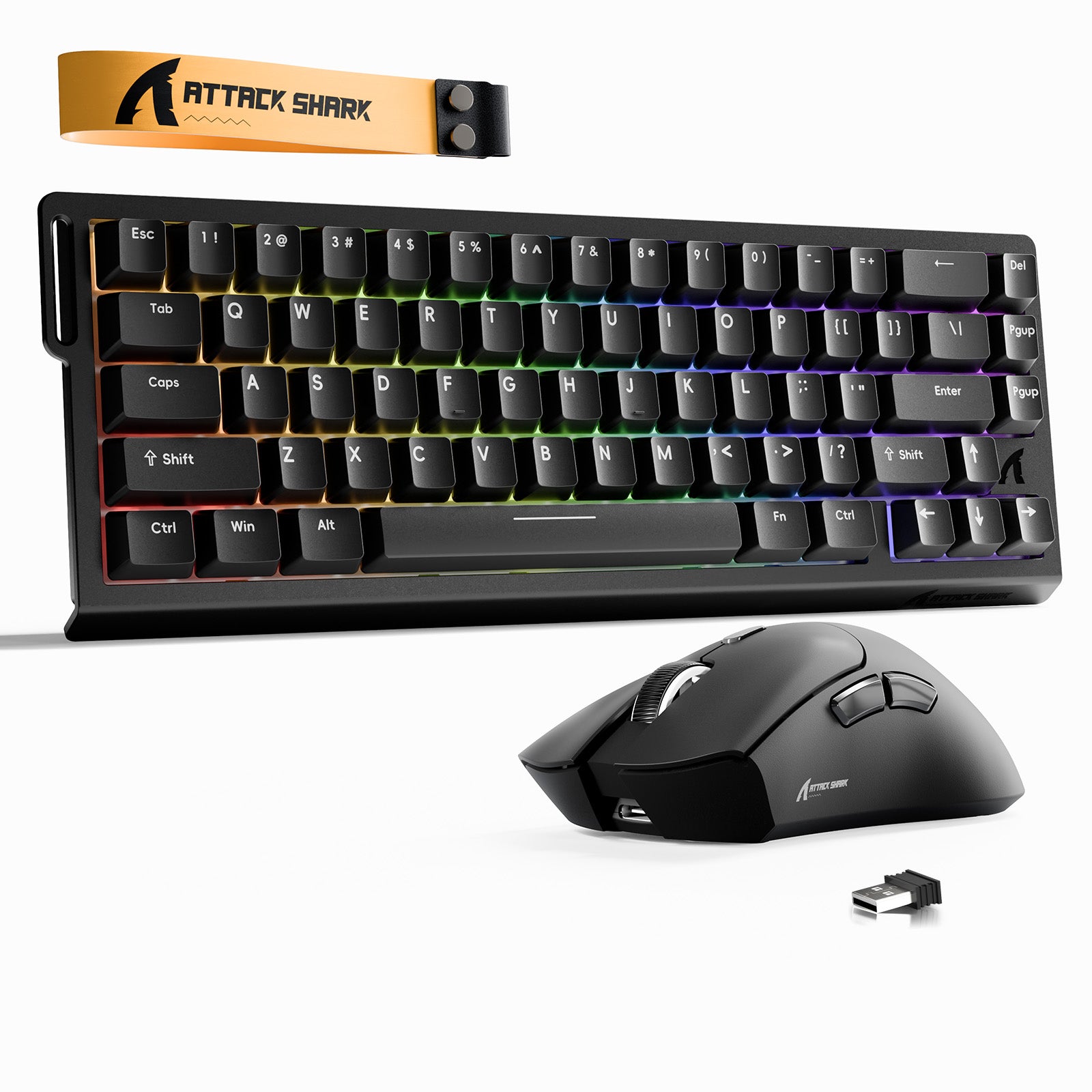 ATTACK SHARK X68HE Tastiera Rapid Trigger + Bundle mouse da gioco wireless R1