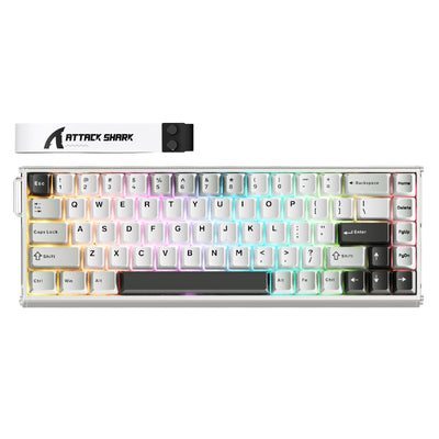 Tastiera in alluminio ATTACK SHARK X68 MAX HE con attivazione rapida e switch magnetici