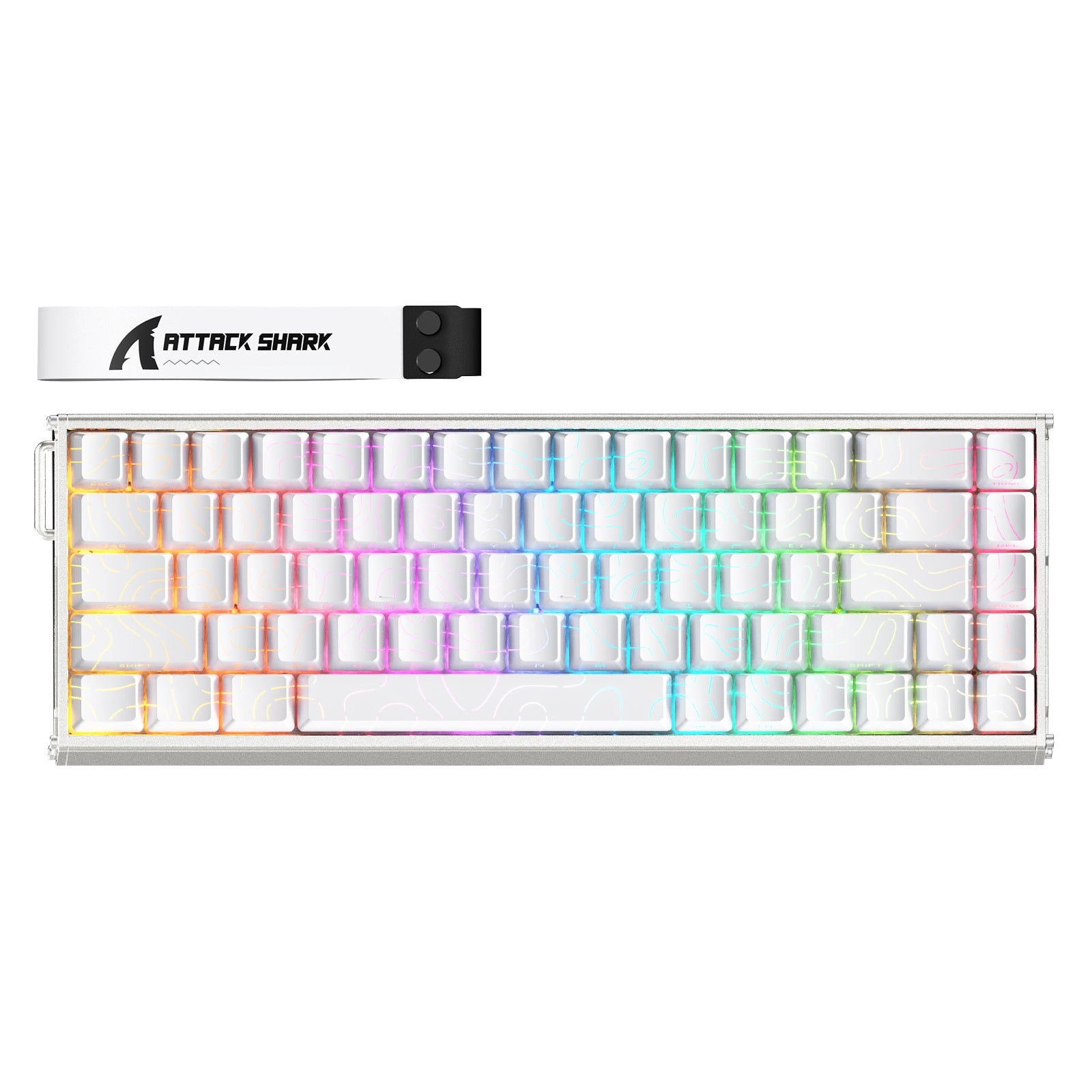 ATTACK SHARK X68MAX HE Tastiera in alluminio con switch magnetici Rapid Trigger