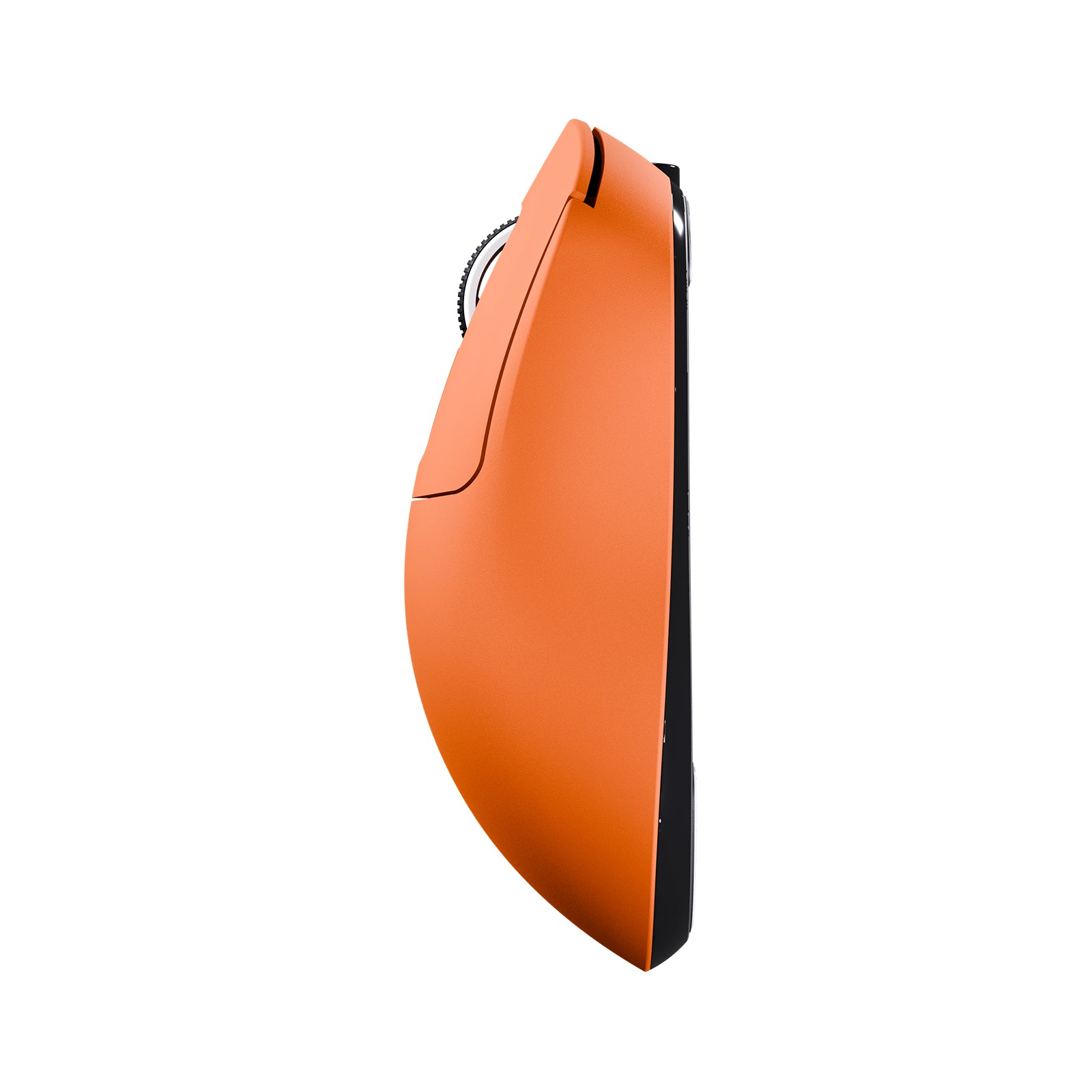 ATTACK SHARK X3 Wireless Gaming Mouse - Orange side view, ergonomic design