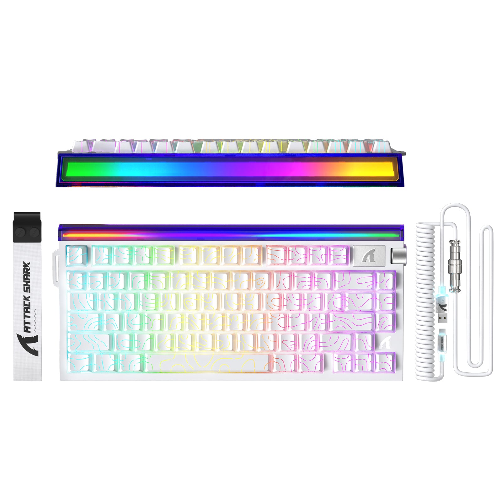 Tastiera ATTACK SHARK R85 HE Rapid Trigger con cavo LED C01ULTRA