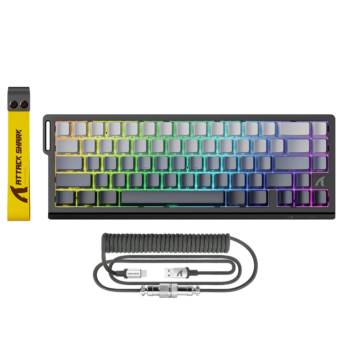 ATTACK SHARK X68 HE Tastiera Rapid Trigger con Switch Magnetico e Cavo Avvolto C01PRO