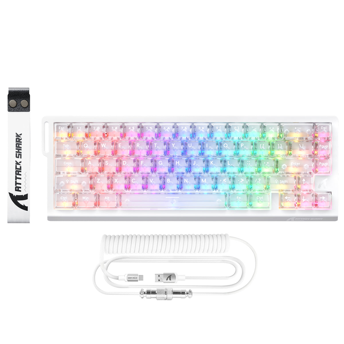 ATTACK SHARK X68 HE Tastiera Rapid Trigger con Switch Magnetico e Cavo Avvolto C01PRO